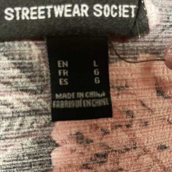 Streetwear Society Floral V-Neck Self-Tie Wrap Dress - Plum/L $10 NWOT - Picture 6 of 7